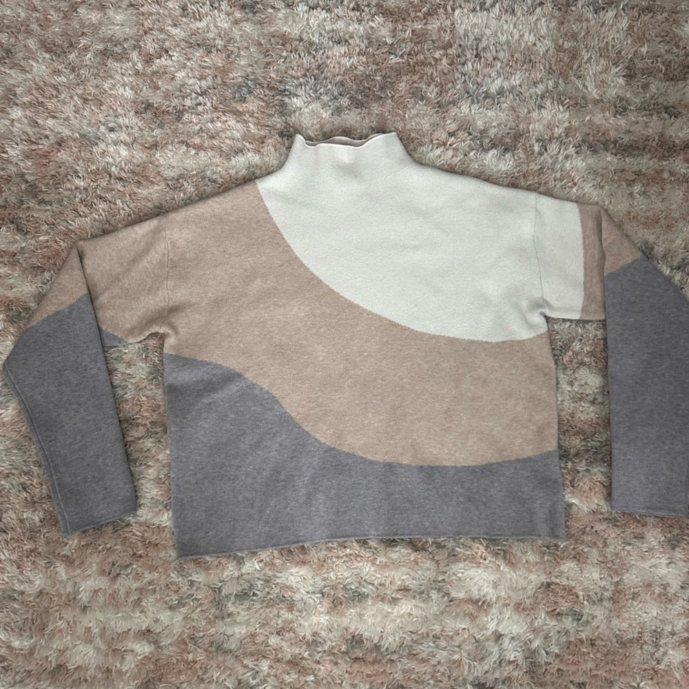 Rachel Zoe Kids Color Block Leggings - Gray, Cream, Tan